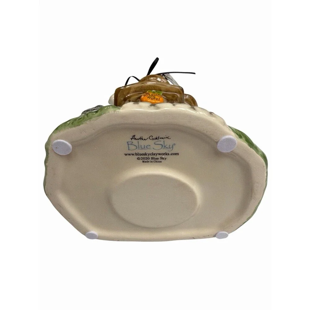 Blue Sky Clayworks Goldminc Halloween Howling Hills Hotel Tea Light House 10.5”